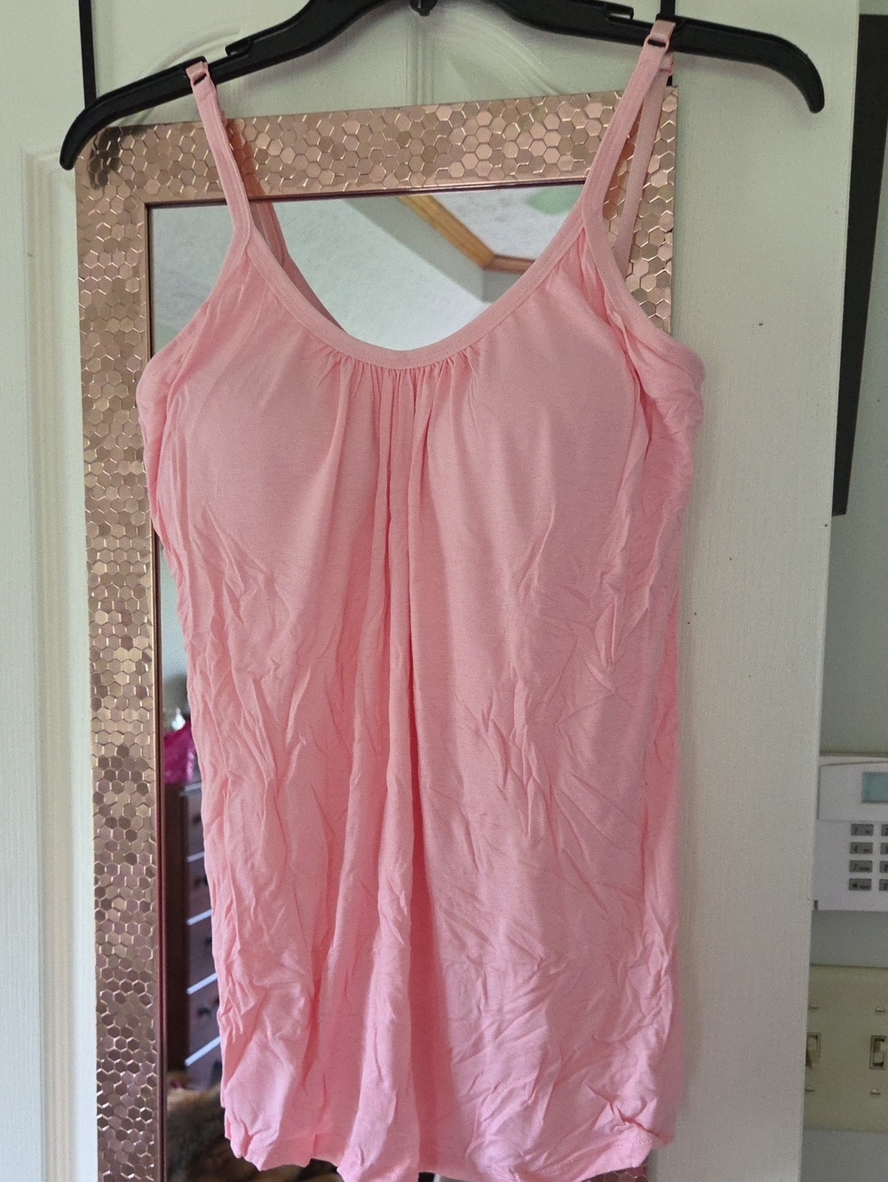 Light Pink Spaghetti Strap Tank Top